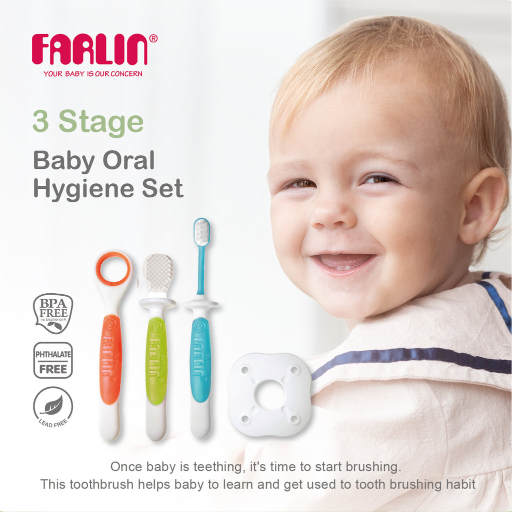 FARLIN 3 STAGE BABY ORAL HYGIENE SET