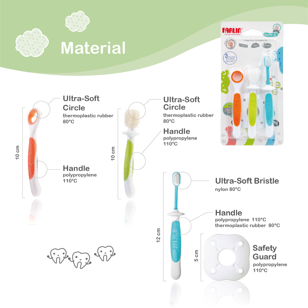 FARLIN 3 STAGE BABY ORAL HYGIENE SET