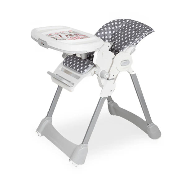 TINNIES BABY ADJUSTABLE HIGH CHAIR GREY
