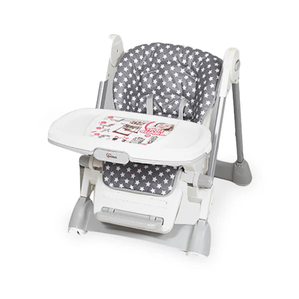 TINNIES BABY ADJUSTABLE HIGH CHAIR GREY