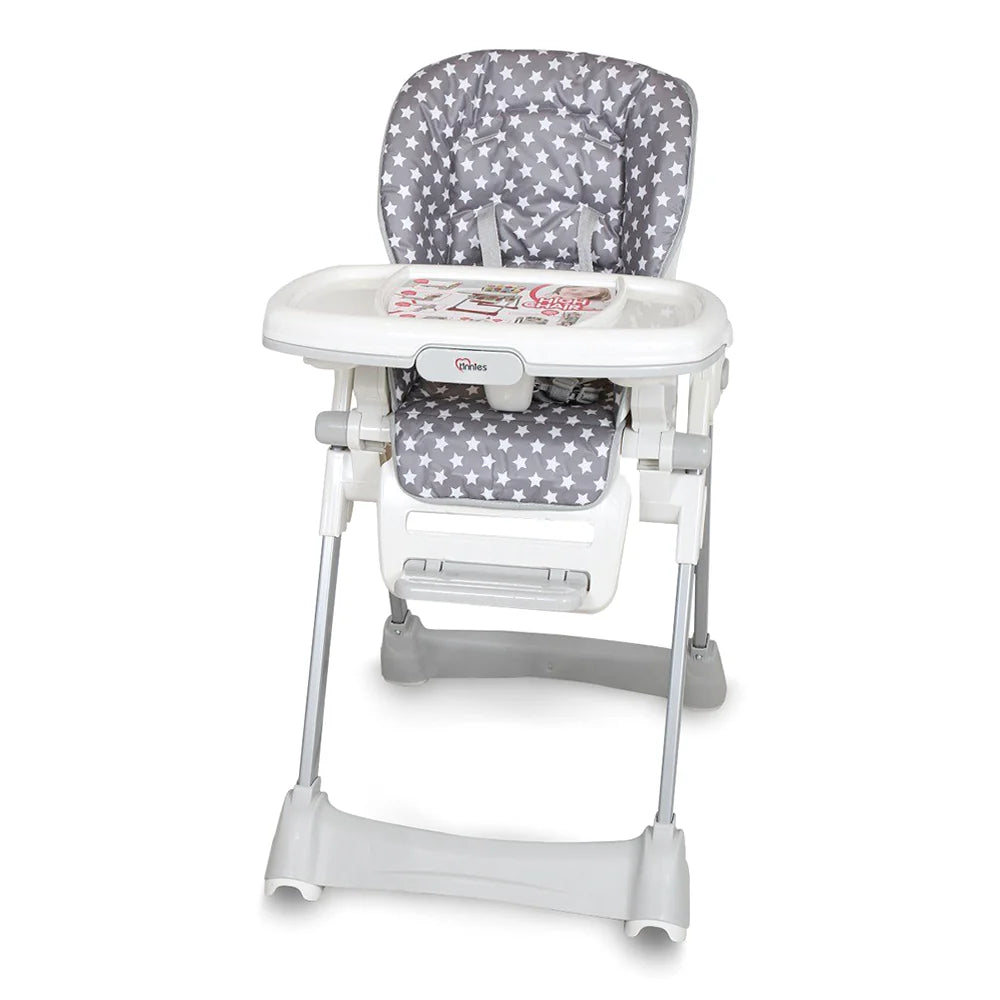 TINNIES BABY ADJUSTABLE HIGH CHAIR GREY