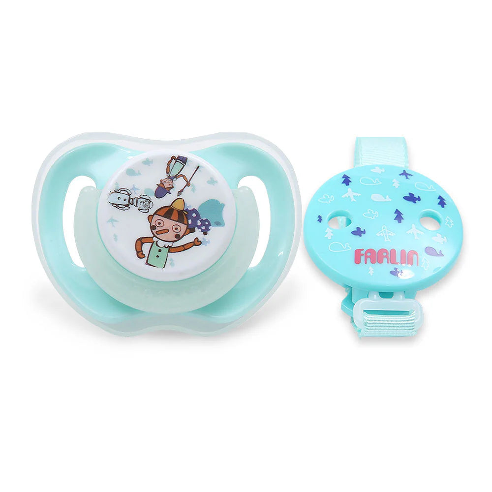 CHU CHU PACIFIER-CHERRY N' CHAIN BLUE