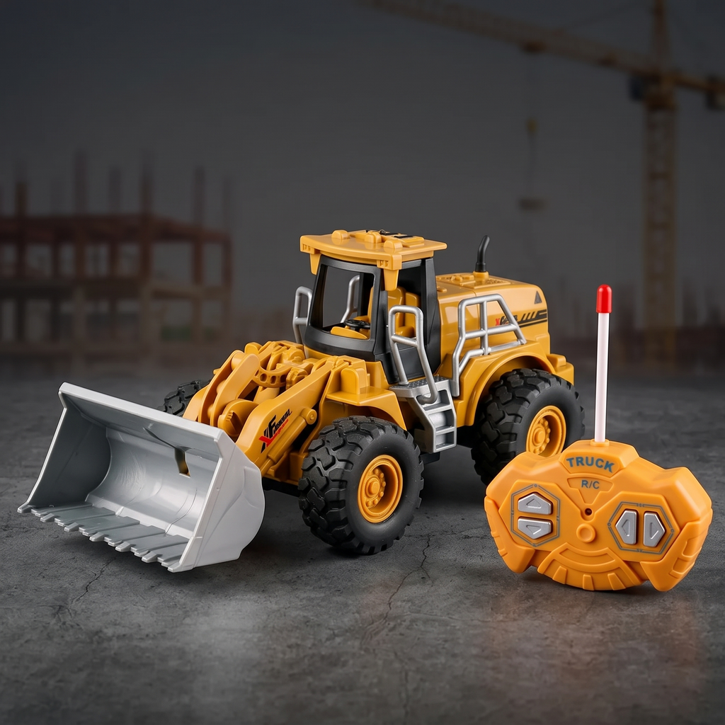 CITY TRUCK 1:16 Scale Remote Control Wheel Loader - Yellow