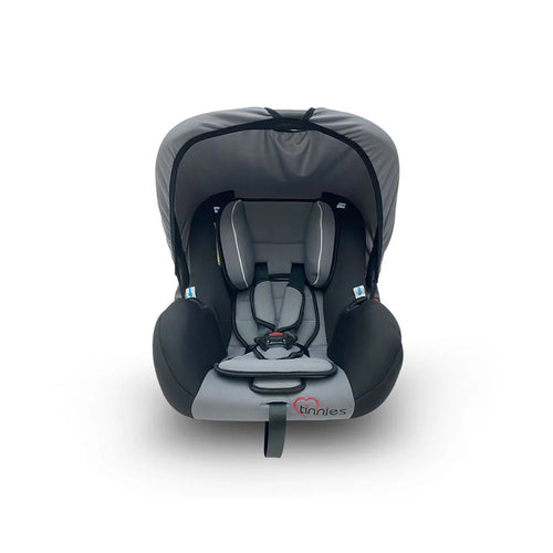 COMFORTABLE & SECURE BABY CARRIER CAR SEAT – INFANT ROCKER WITH CANOPY (GREY