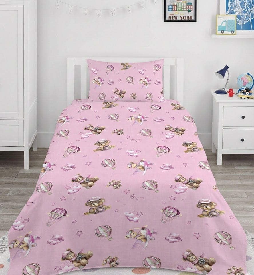 Cartoon Bears kids Cotton Bed Sheet