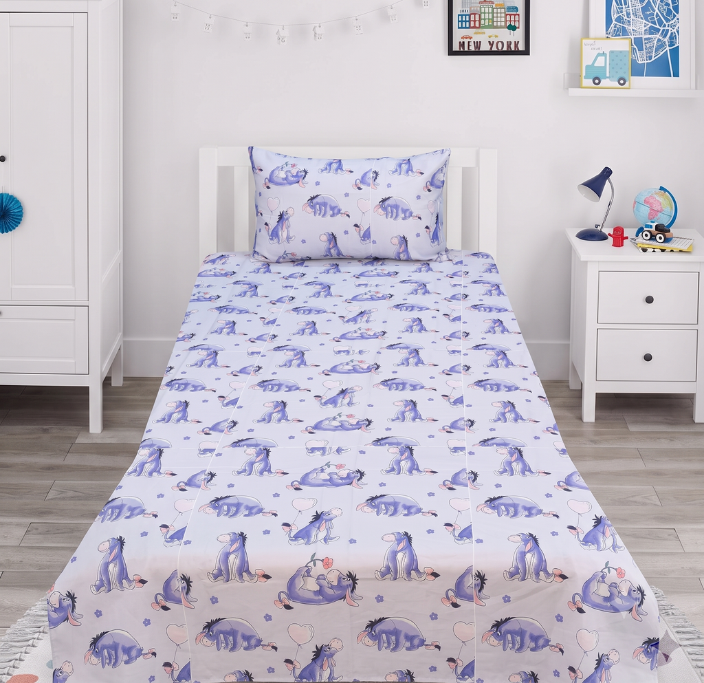 Character Eeyore Themed kids Percale Bed Sheet