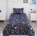 Colorful Animal and Nature Themed kids Percale Bed Sheet