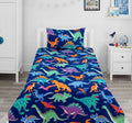 Colorful Cartoon Dinosaurs kids Cotton Bed Sheet 