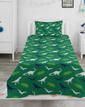 Colorful Dinosaur  kids Cotton Bed Sheet