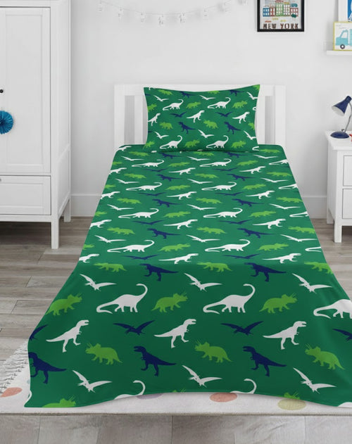 Colorful Dinosaur  kids Cotton Bed Sheet