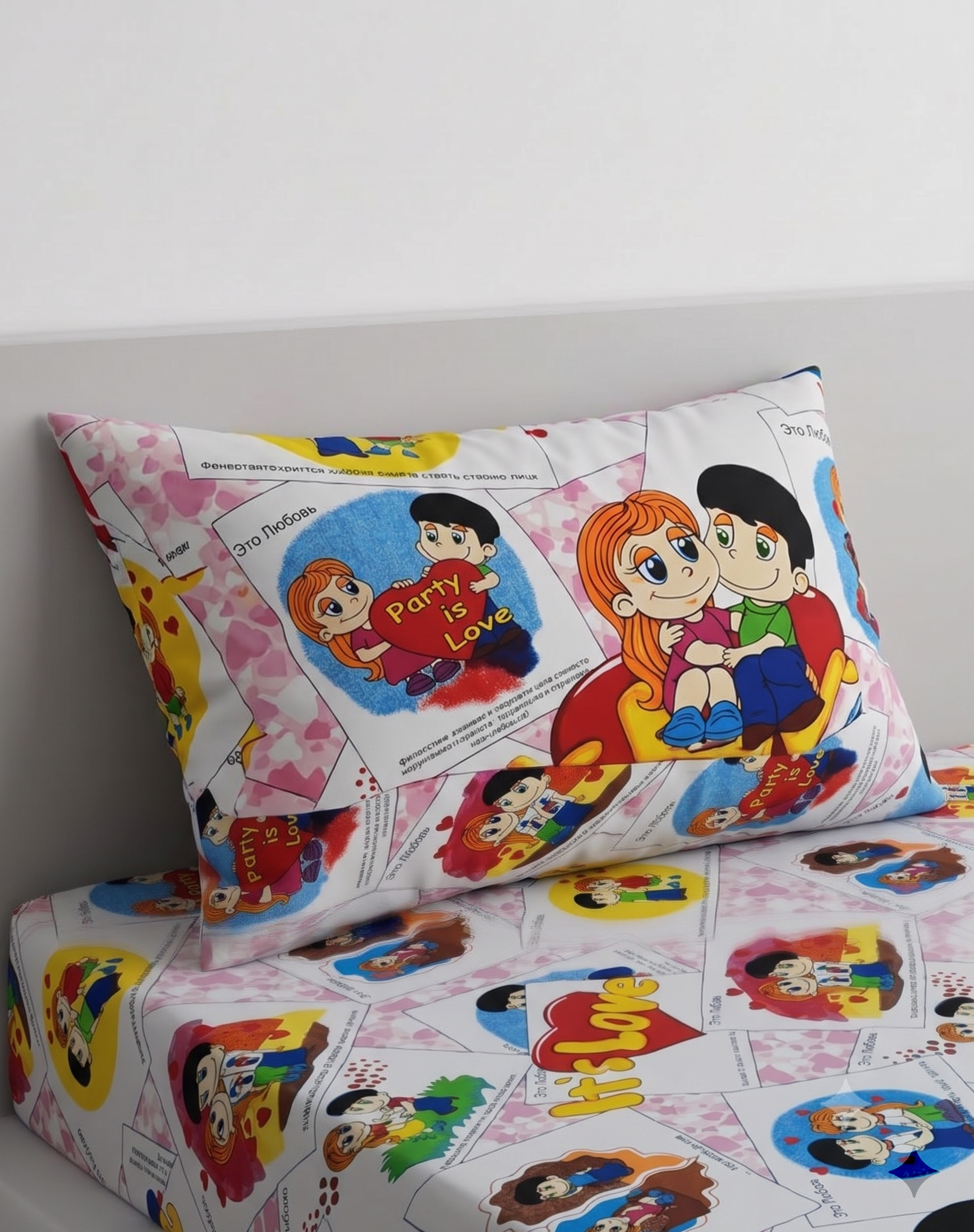 Colorful  World kids Cotton Bed Sheet