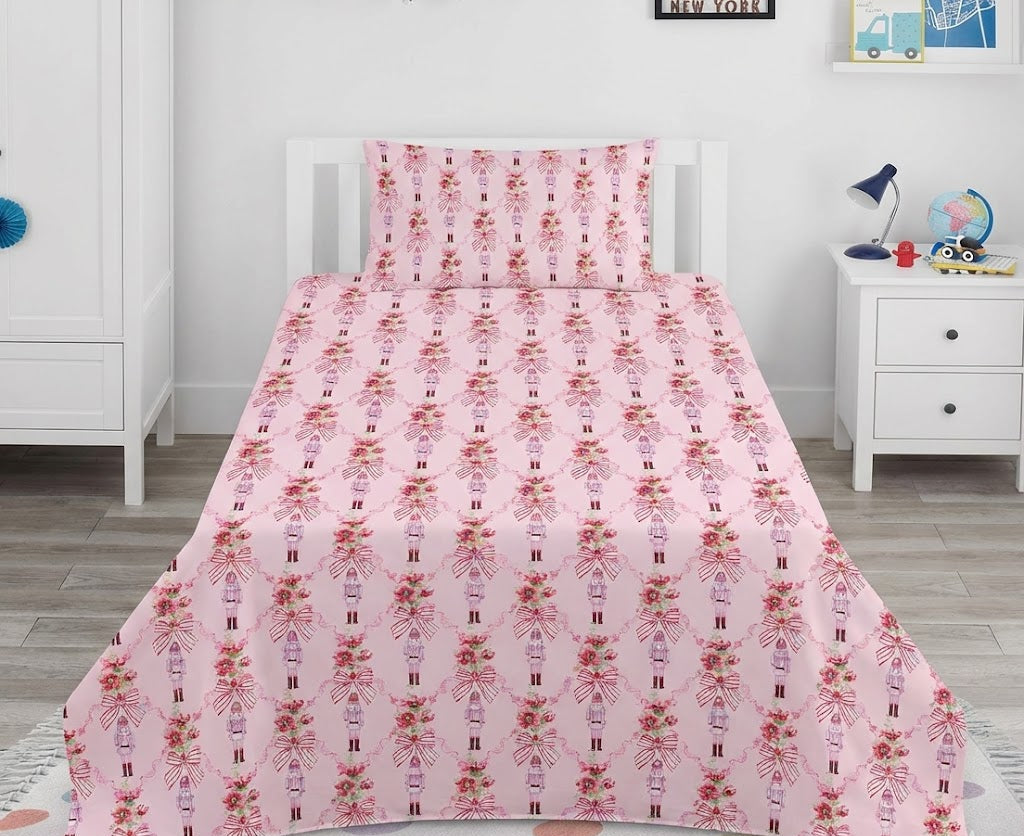 Coloroll Kids Christmas Nutcracker Cotton Bed Sheet