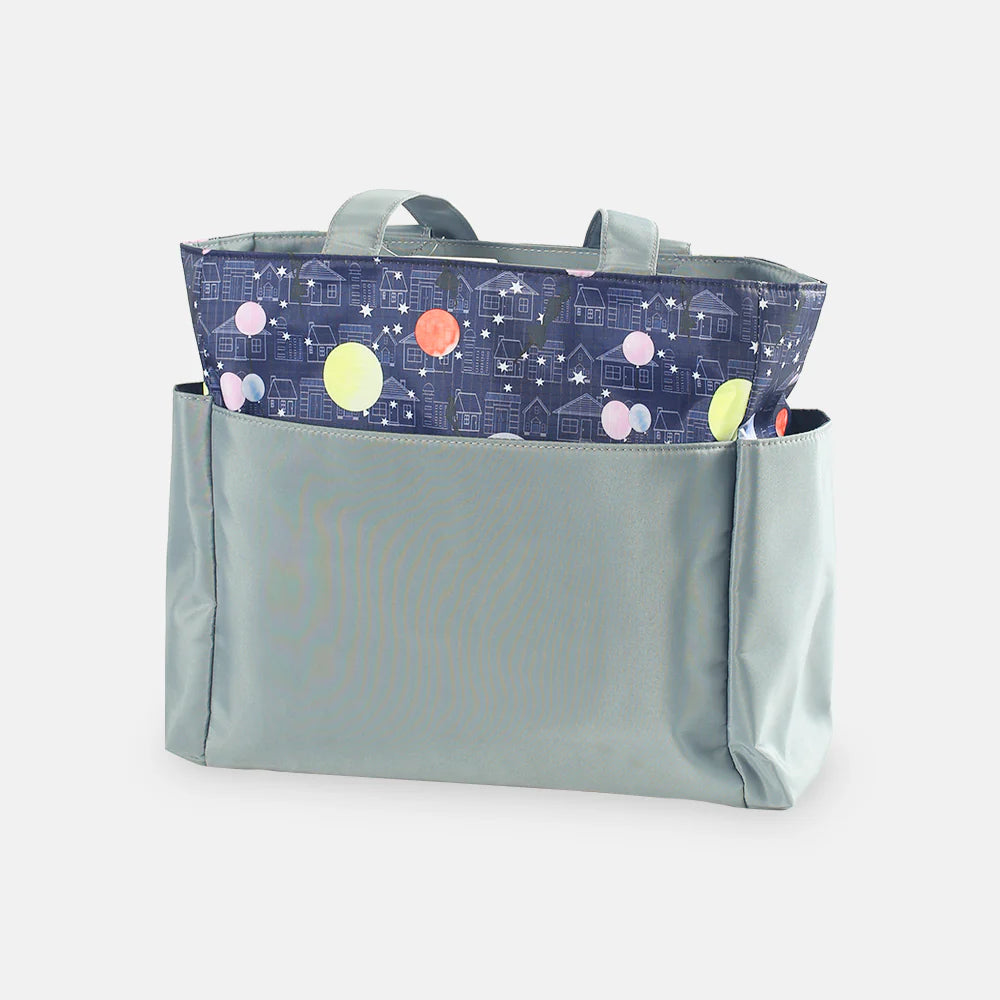 TINNIES COMPACT DIAPER BAG WITH CHANGING PAD – GREY