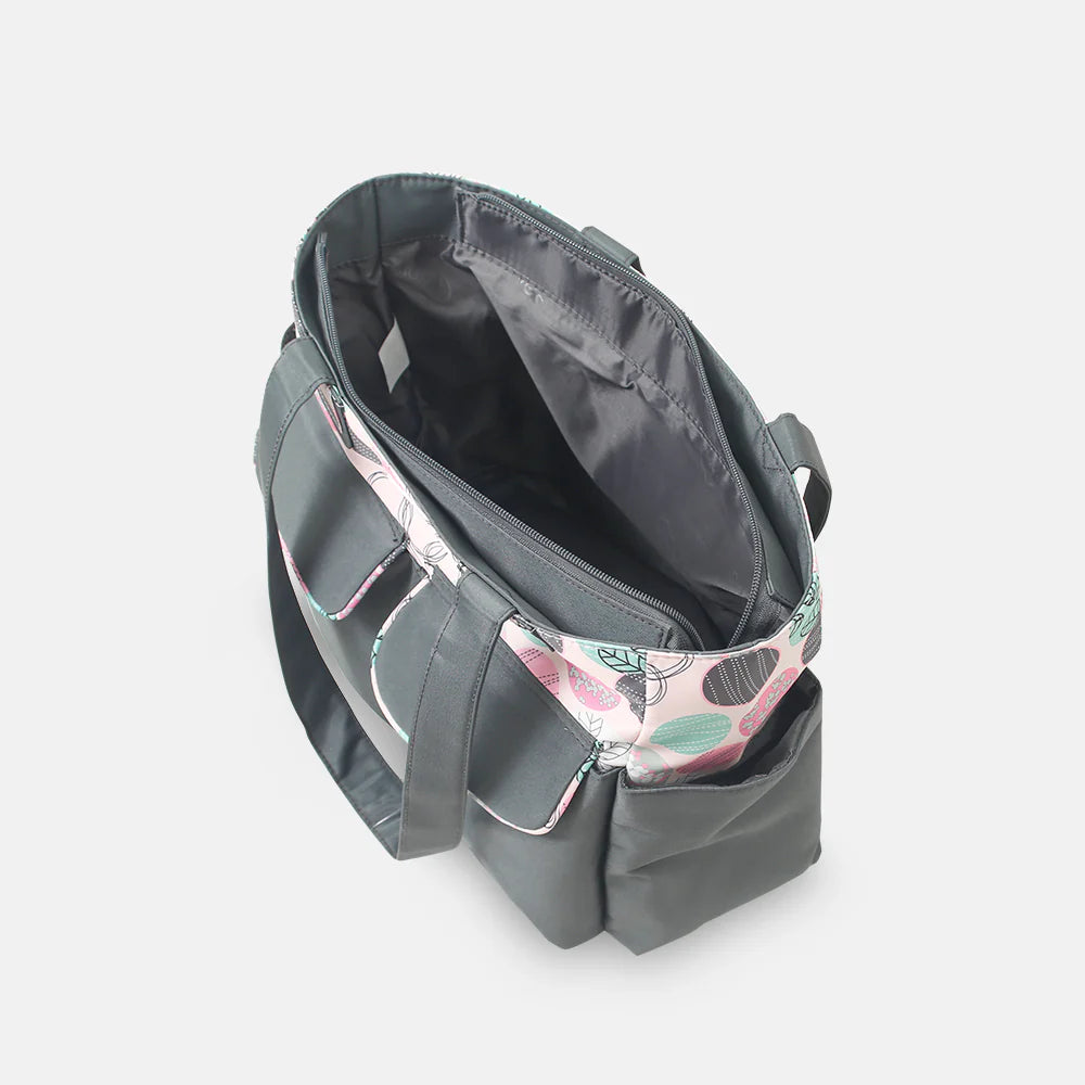 TINNIES COMPACT DIAPER BAG WITH CHANGING PAD – GREY