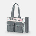 TINNIES COMPACT DIAPER BAG WITH CHANGING PAD – GREY