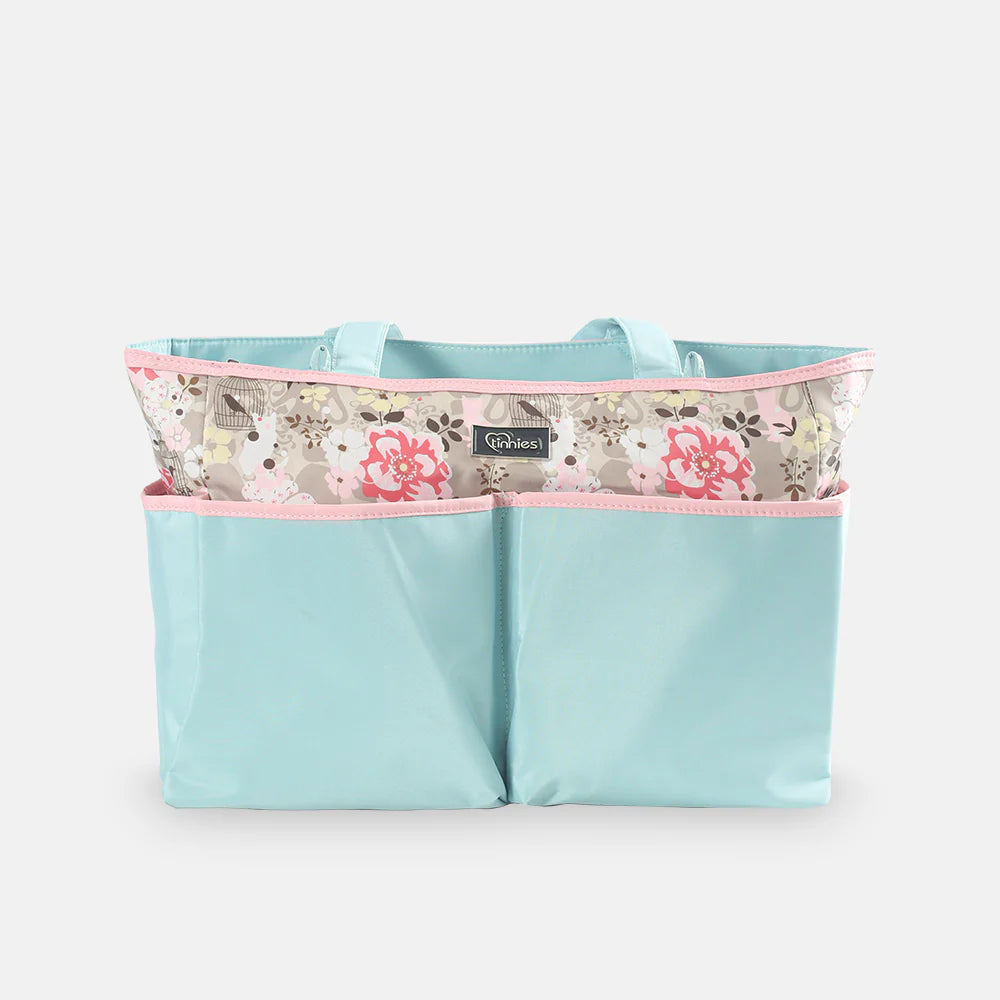 TINNIES BABY DIAPER BAG SET FLORAL