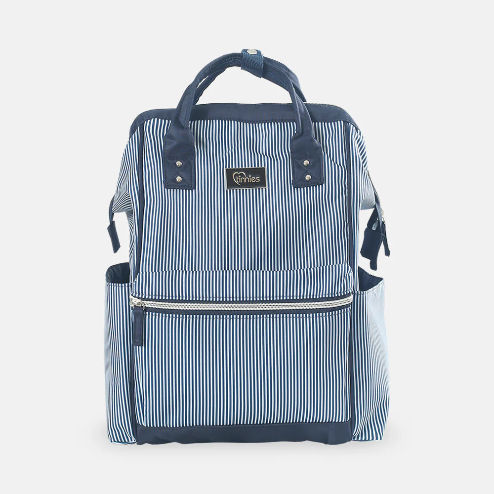 TINNIES Baby Diaper Bag Pack Blue Stripes