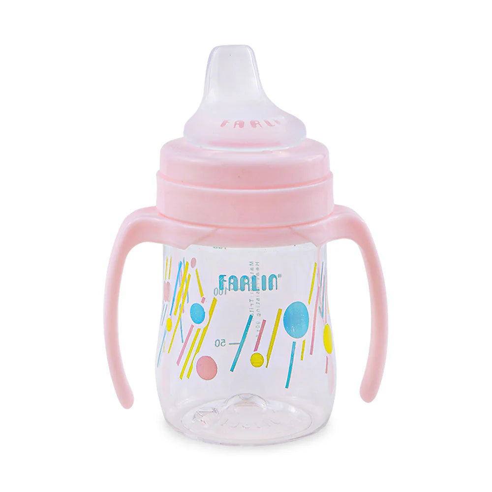 DRINKING CUP STAGE 2-SPOUT 150ML-pink