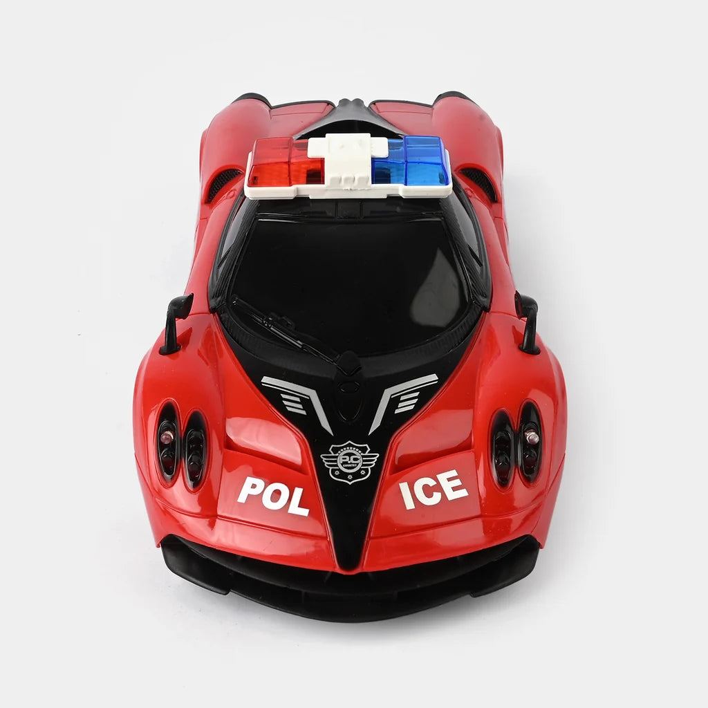 Remote Control Chargeable Police Sports Car