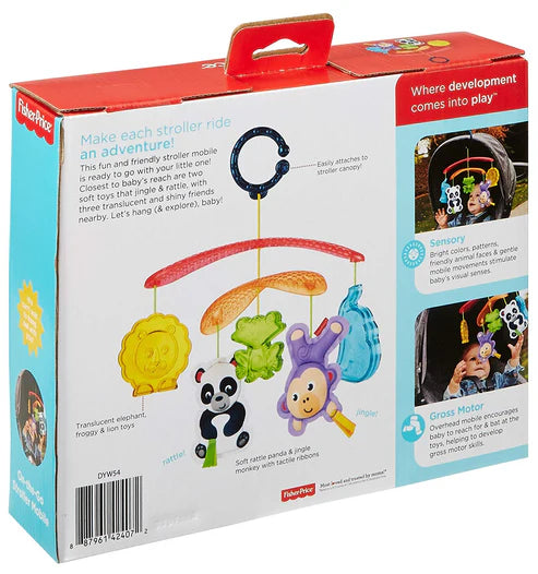 BABY TOYS ON-THE-GO STROLLER MOBILE FISHER PRICE