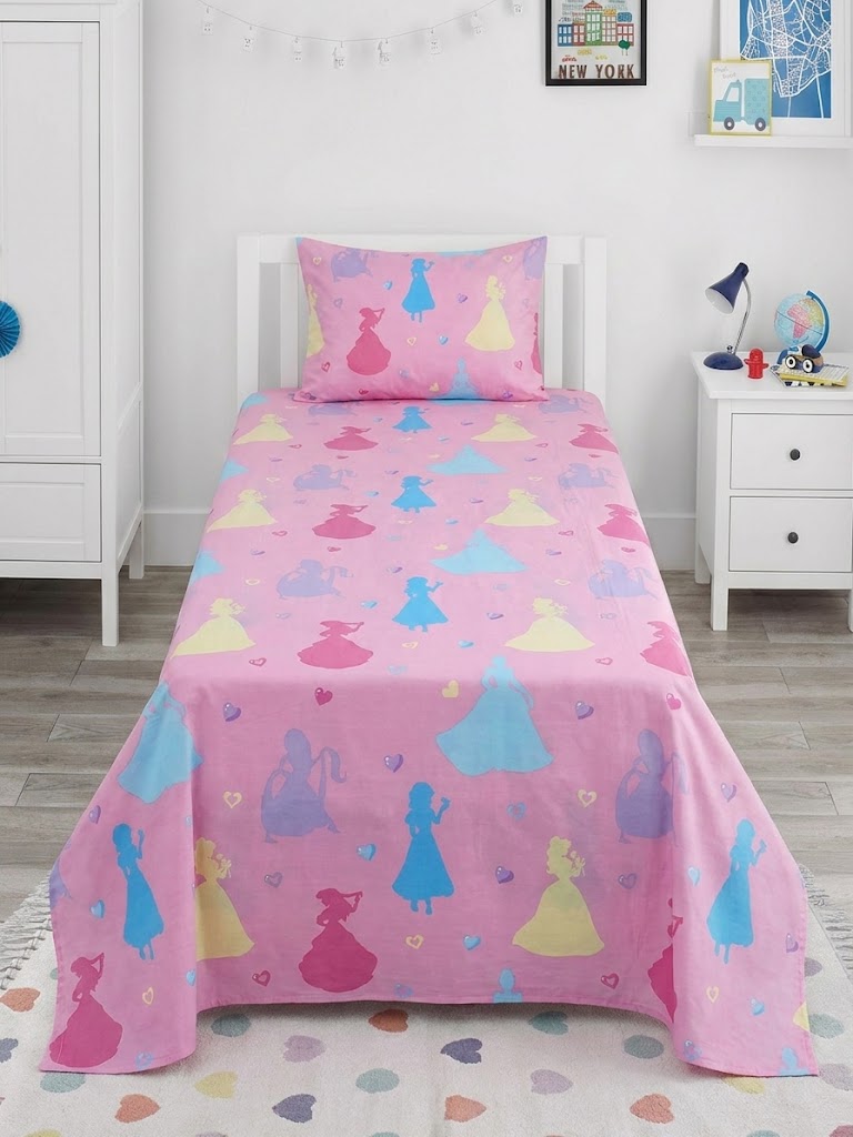 Disney Princess kids Cotton Bed Sheet