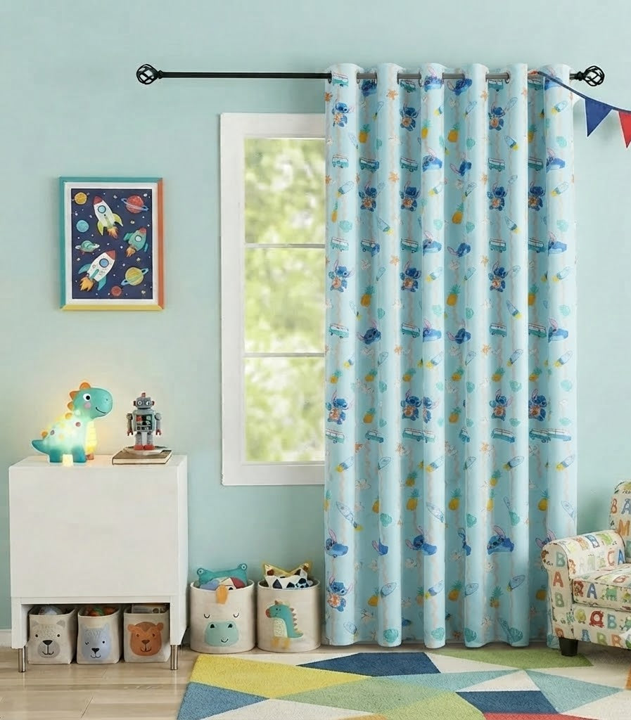 Disney character Stitch Kids Room Curtain