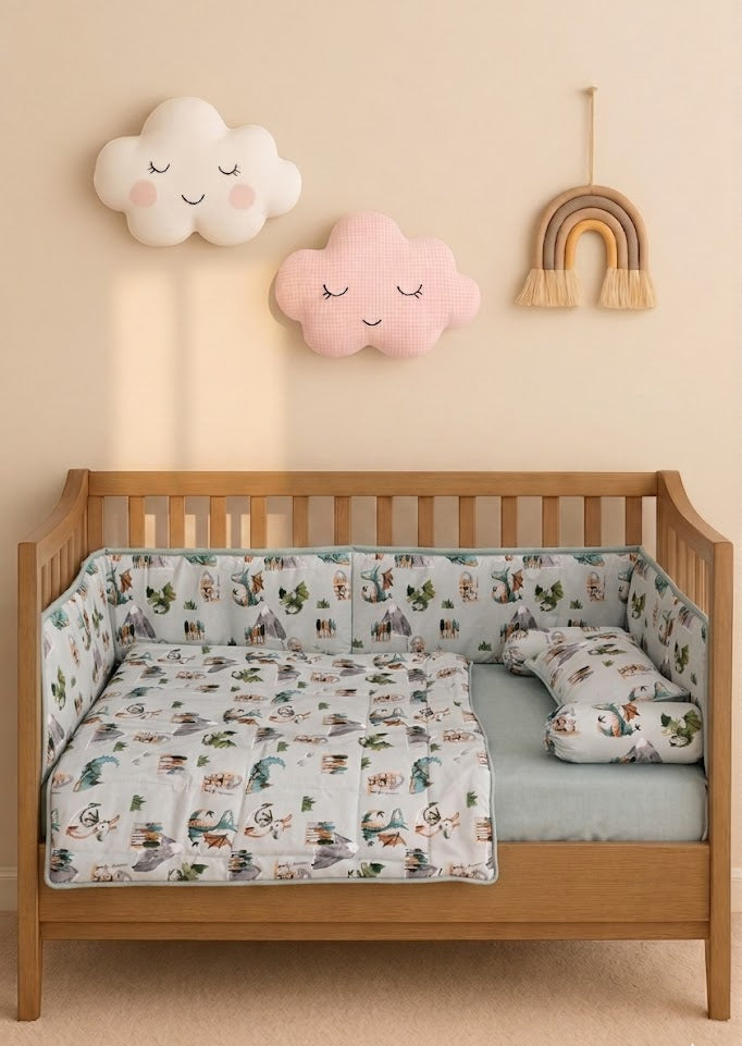 Dragon Themed   Baby Cot Set