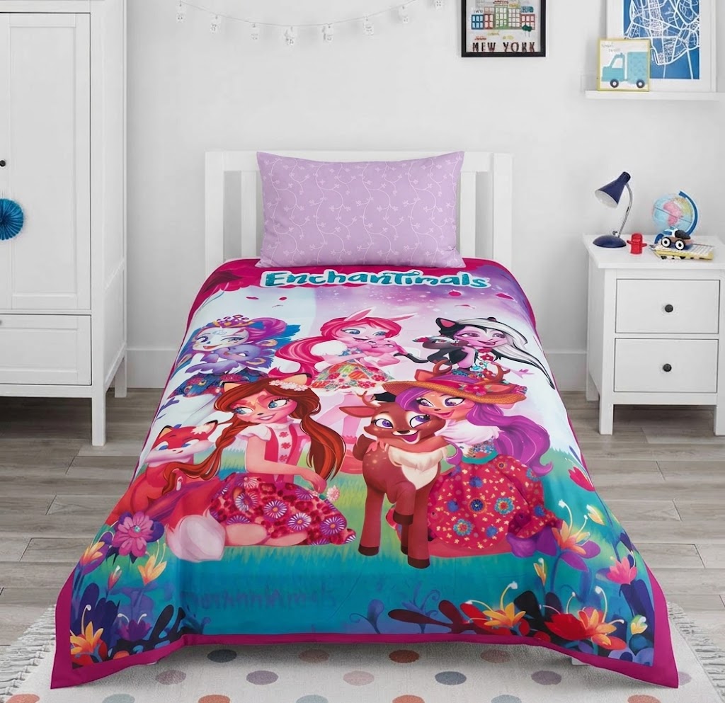 Enchantimals Animated Series Characters kids Cotton Bed Sheet