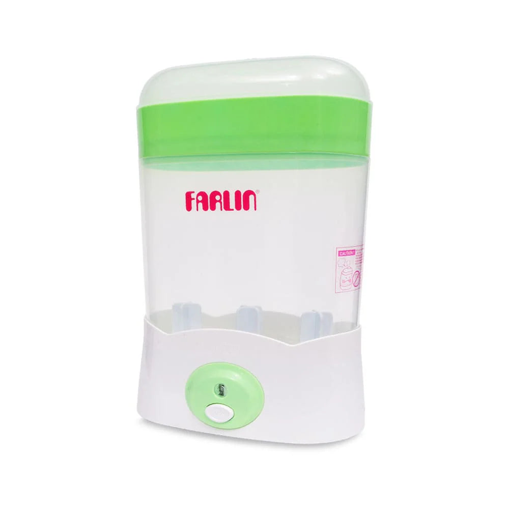 FARLIN STEAM STERILIZER 3 BOTTLES-GREEN