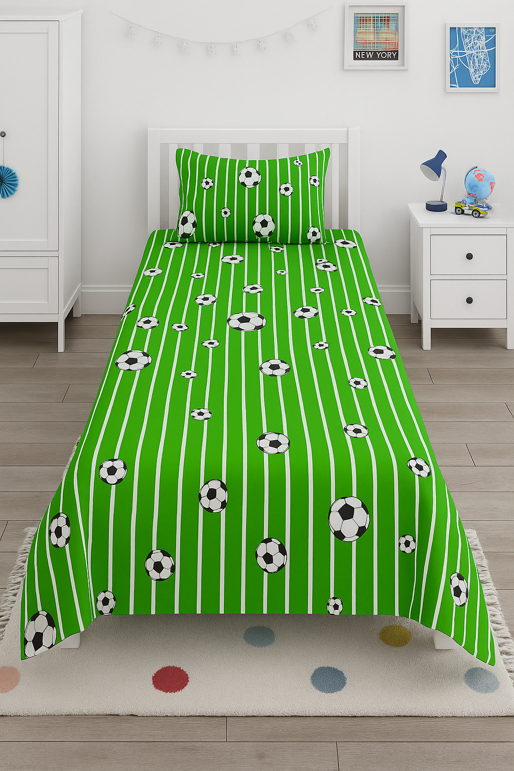 Football kids cotton Bedsheet  