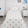 Fox Pattern kids Cotton Bed Sheet
