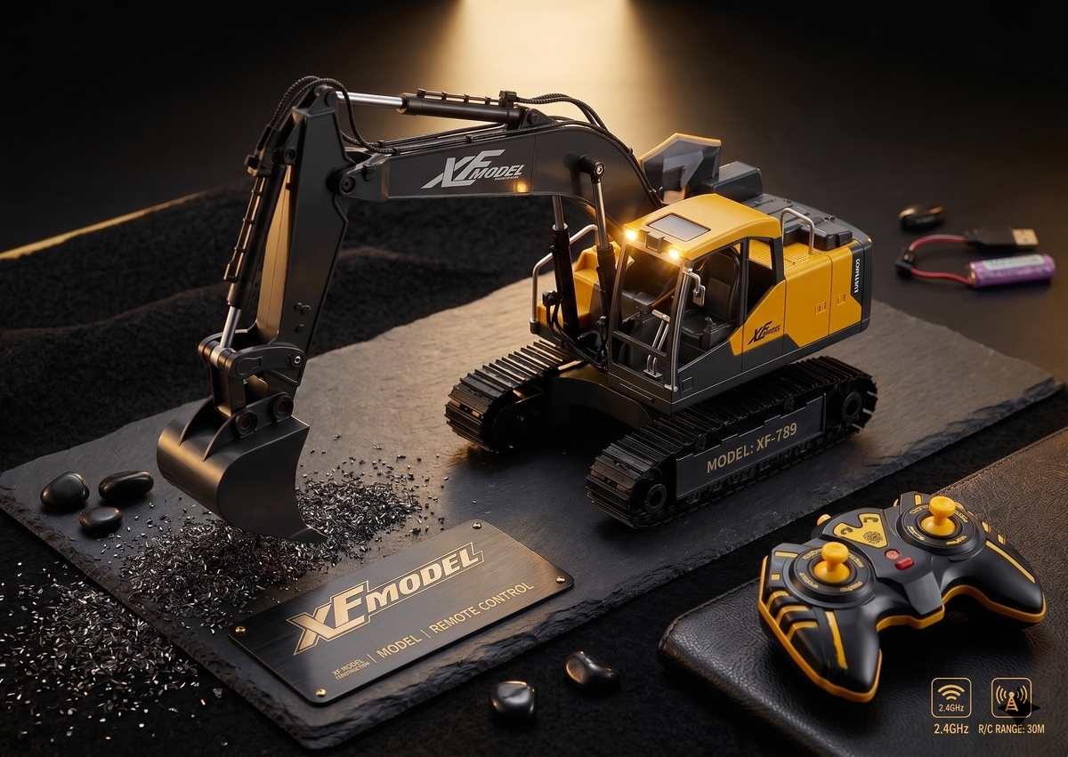 XF Model 2.4GHz Remote Control Construction Vehicle Excavator