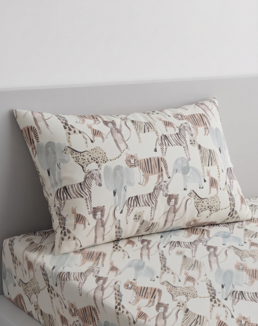 Safari Animals Kids Percale Bed Sheet