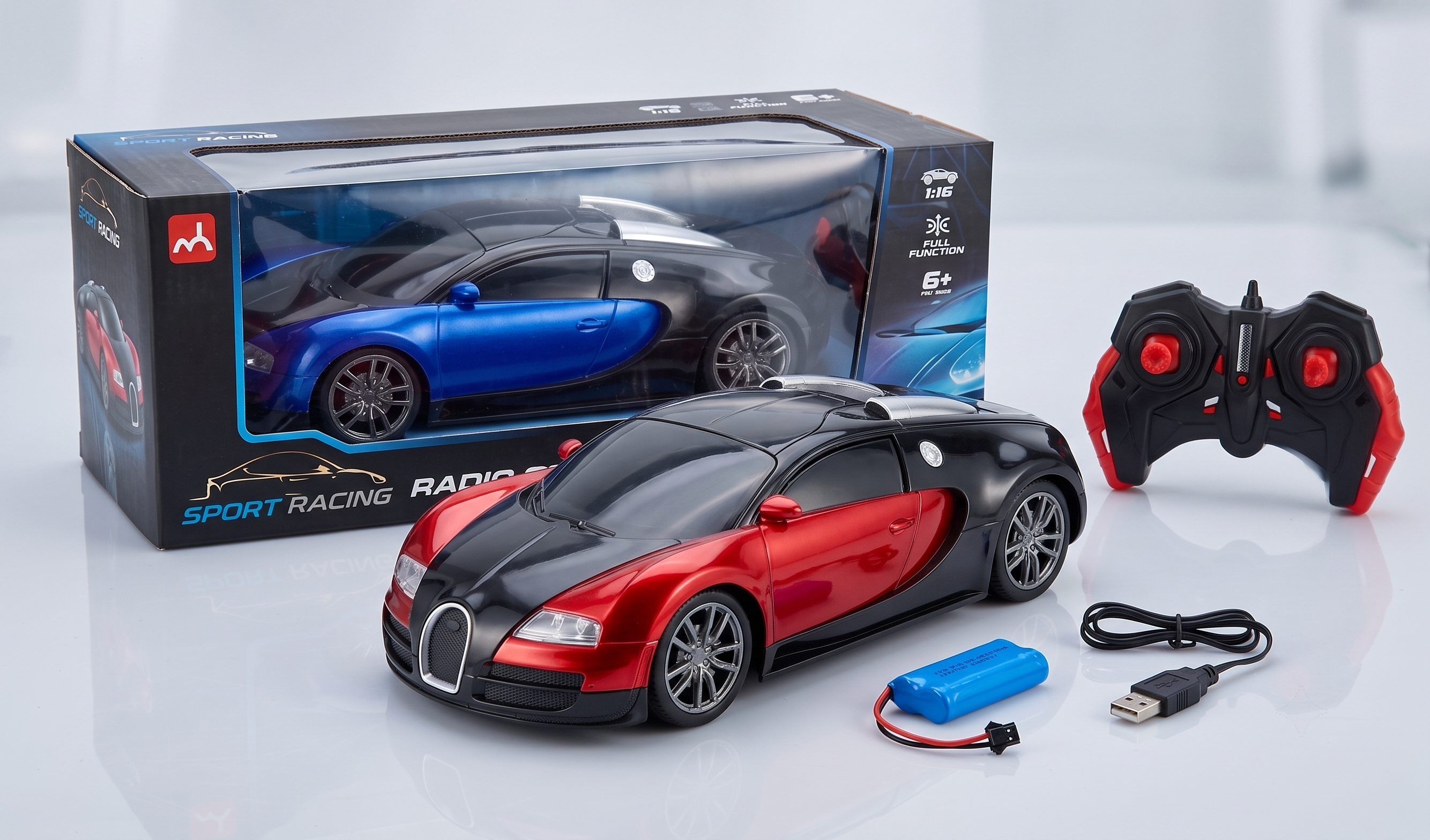 1:16 Scale Sport Racing Remote Control chargeable Toy Car