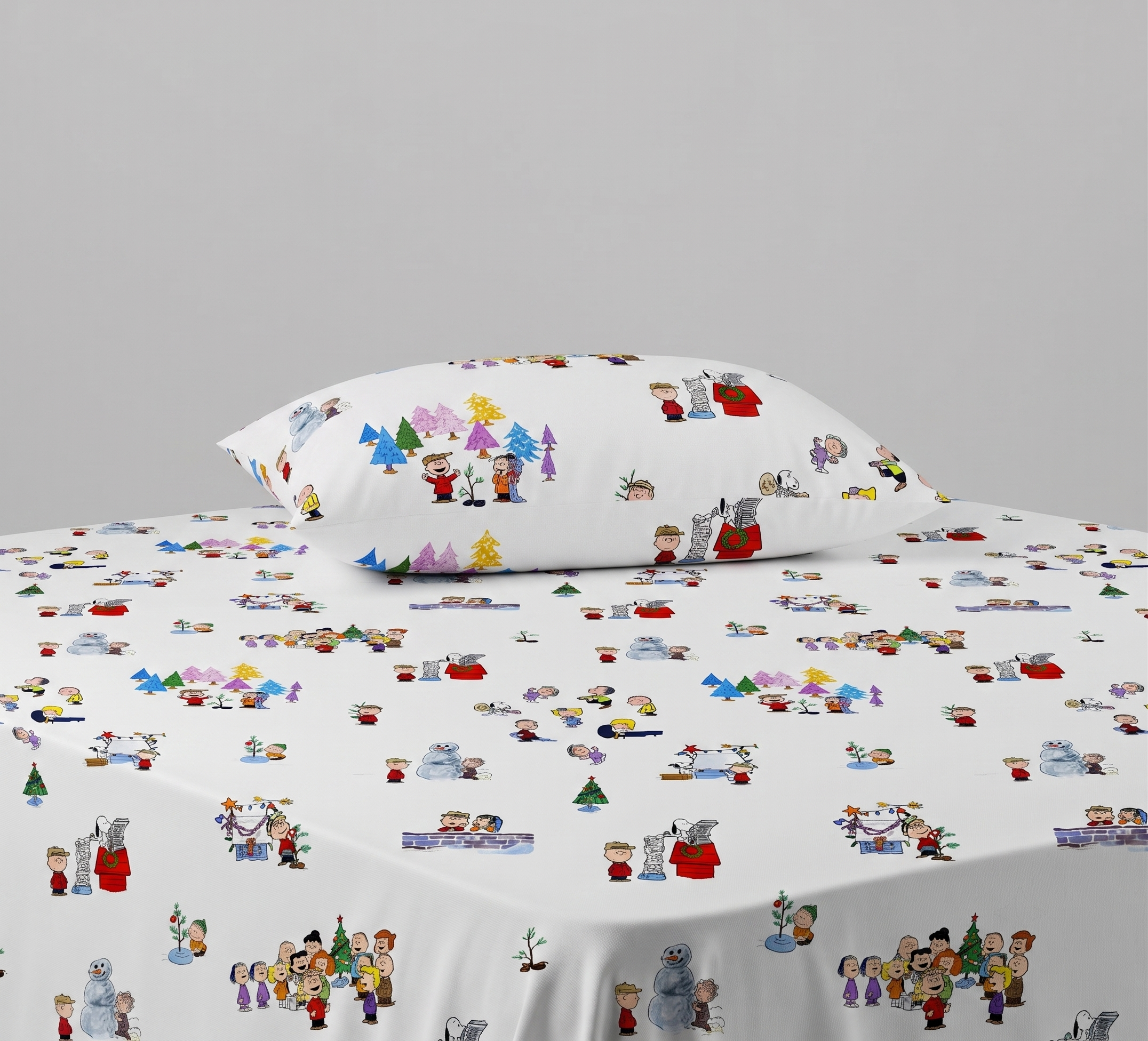 Peanuts Snoopy Holiday Kids Percale Bed Sheet