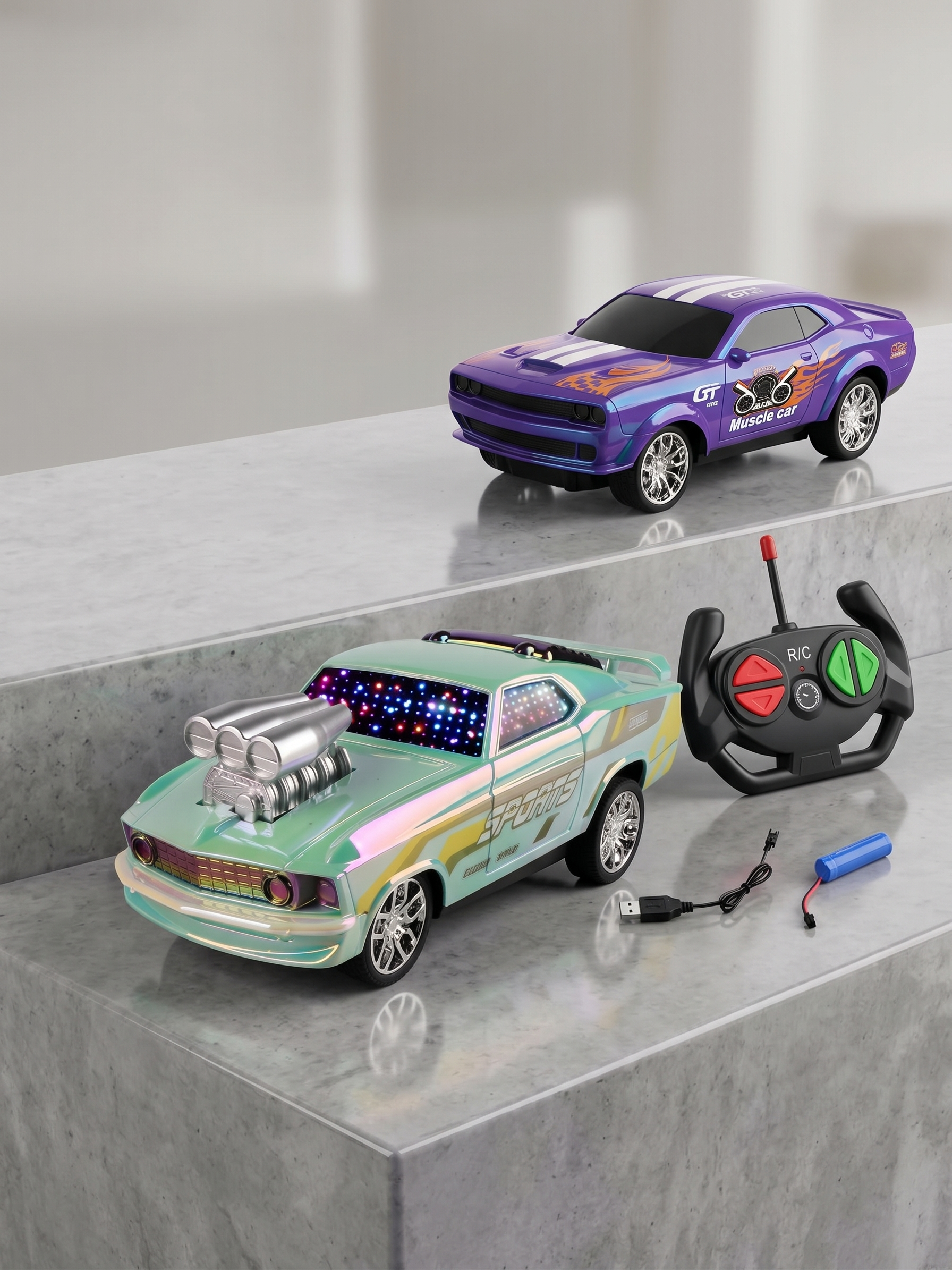Retro Racing remote control Simulation Vehicle muscle car