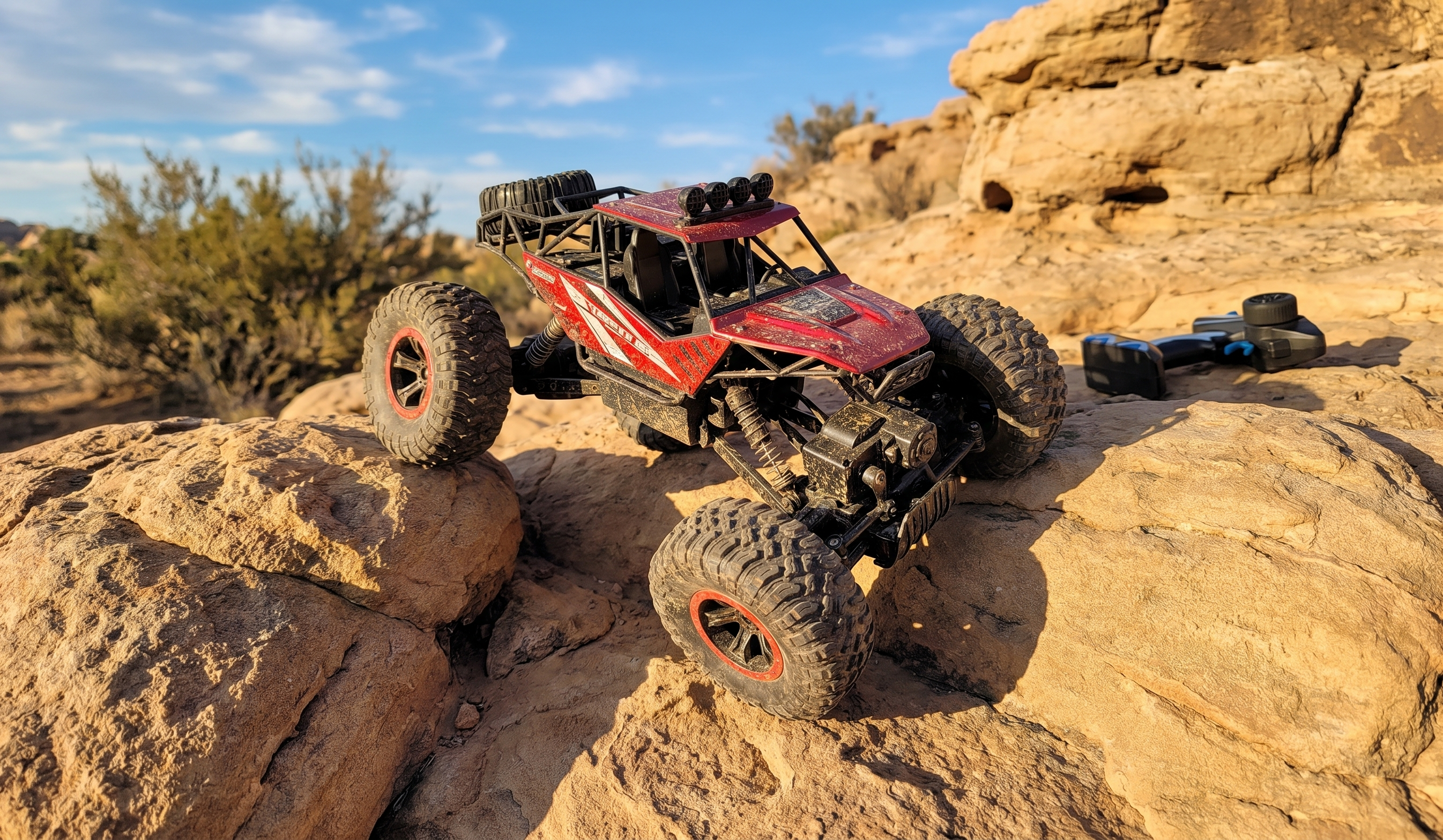 1:12 Scale Die-Cast Metal RC Rock Crawler Off-Road Remote Control Monster Truck