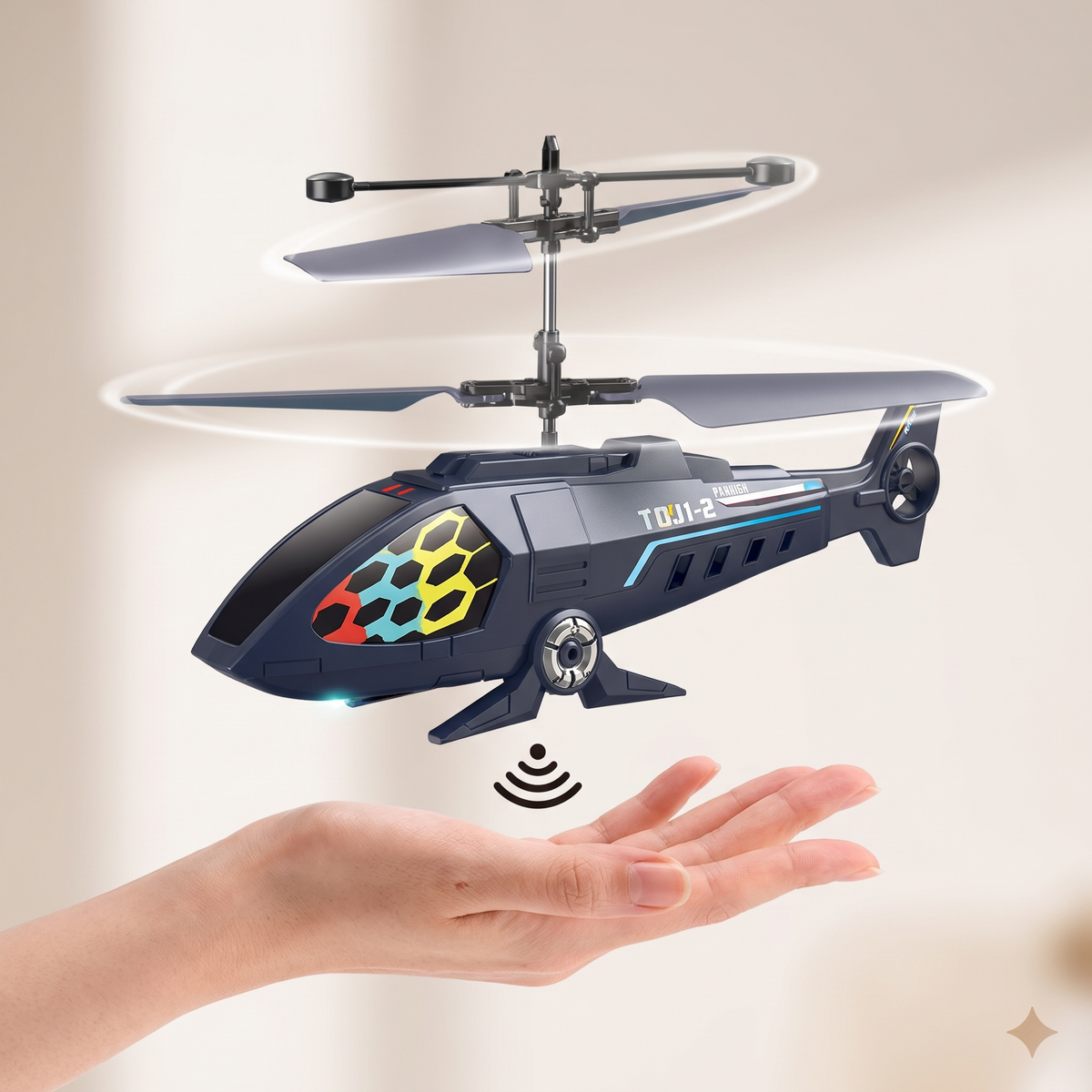 Futuristic Auto Hand Sensing LED Hover Helicopter
