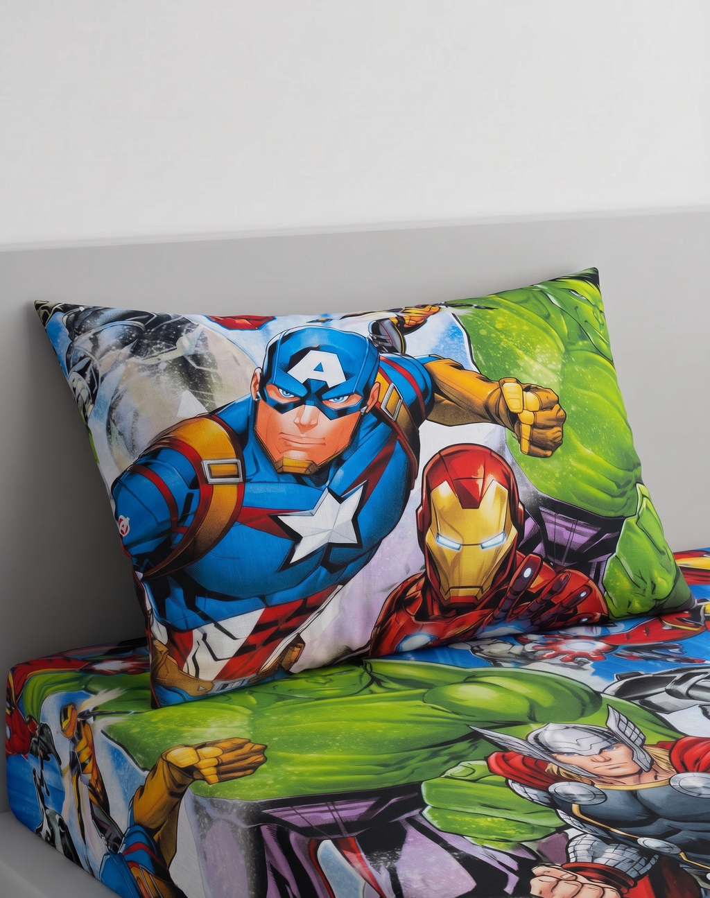 Marvel Avengers Characters kids Cotton Bed Sheet