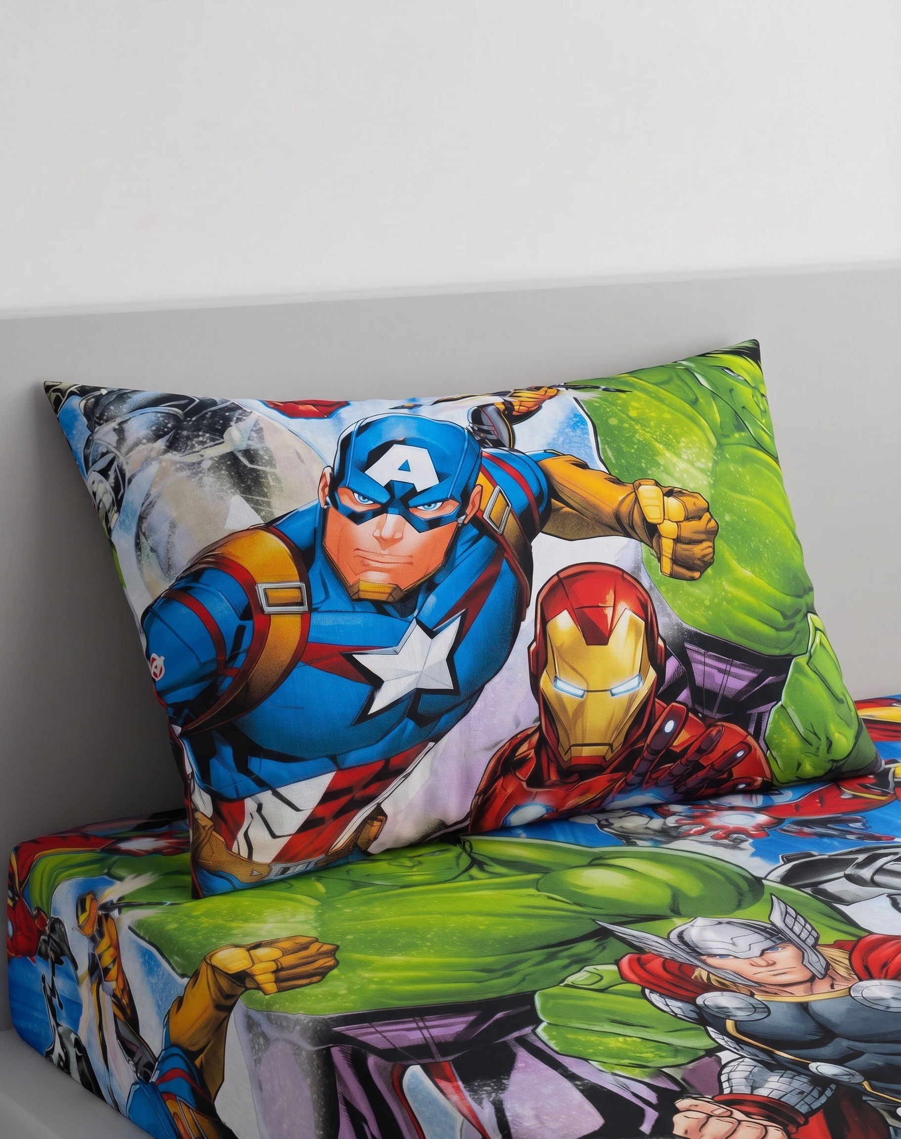 Marvel Avengers Characters kids Cotton Bed Sheet