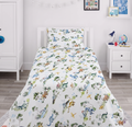 Colorfull Dinosaurs Print kids Cotton Bed Sheet