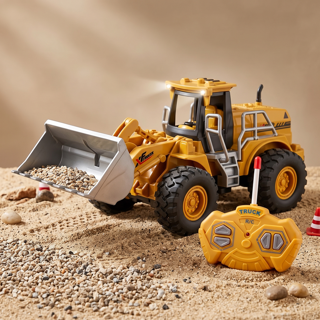 CITY TRUCK 1:16 Scale Remote Control Wheel Loader - Yellow