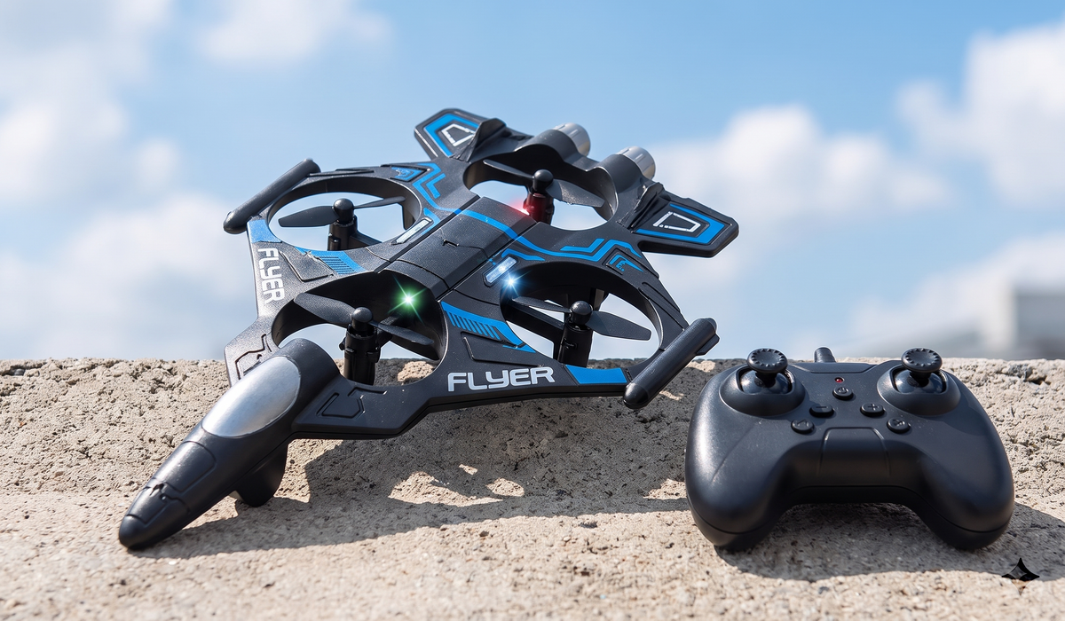 Remote Controlled Quadcopter Fighter Jet  Plane