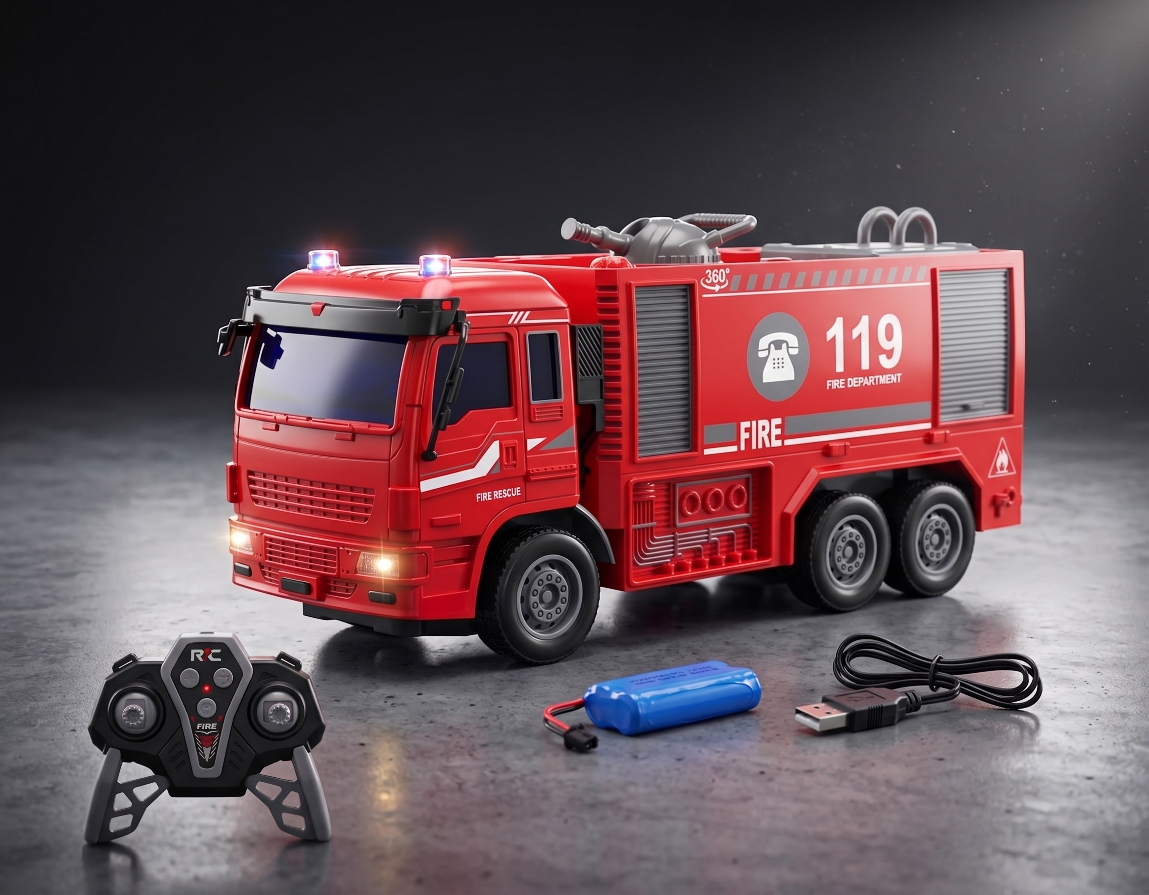 Fire Rescue remote control Fire Engine Truck