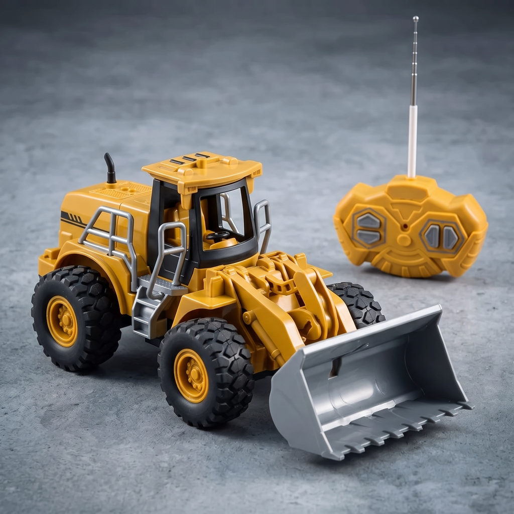 CITY TRUCK 1:16 Scale Remote Control Wheel Loader - Yellow