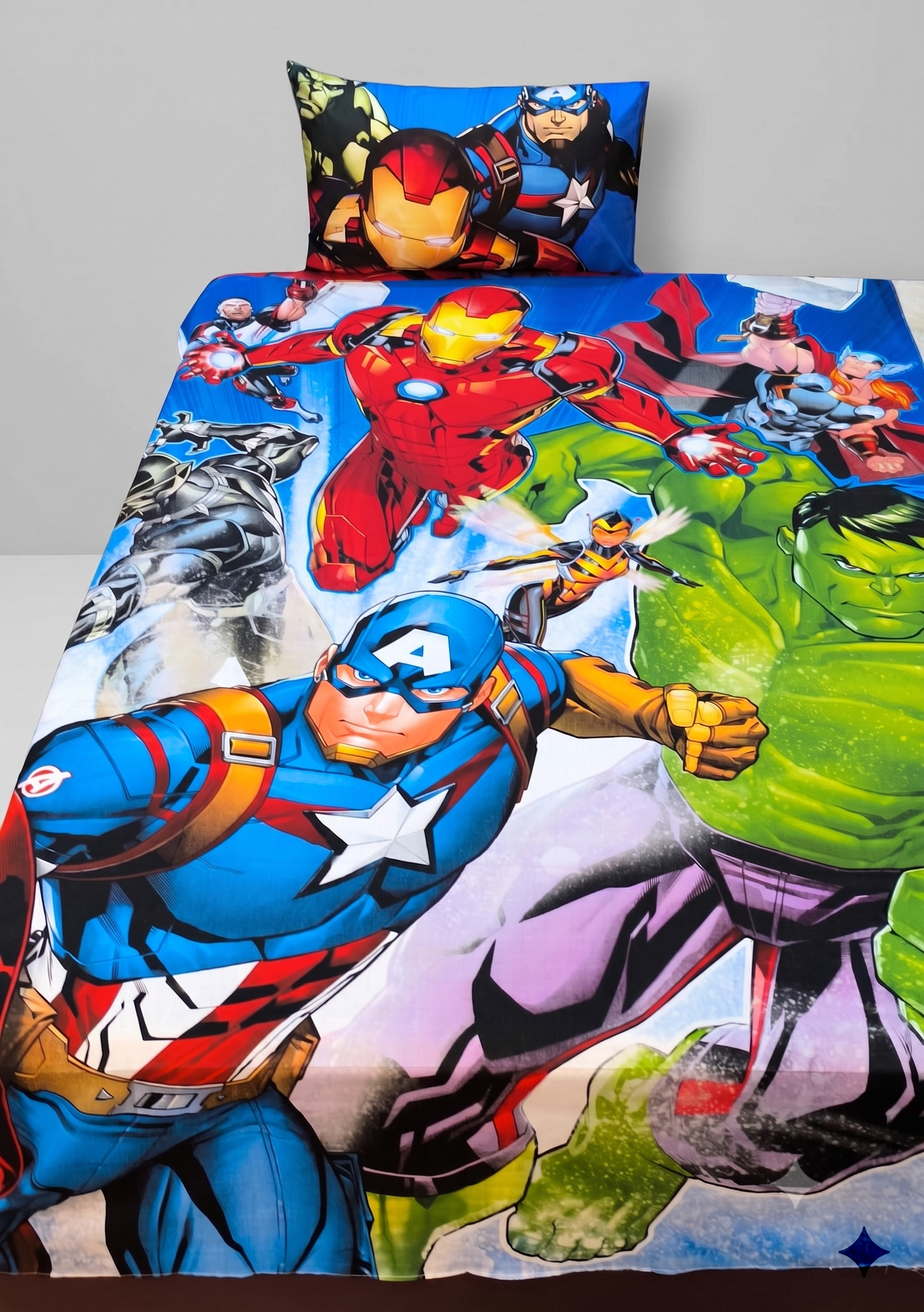 Marvel Avengers Characters kids Cotton Bed Sheet
