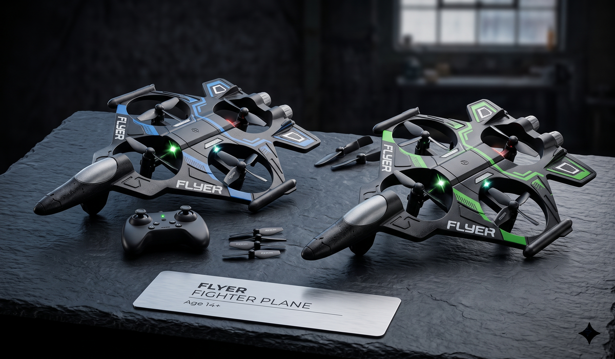 Remote Controlled Quadcopter Fighter Jet  Plane