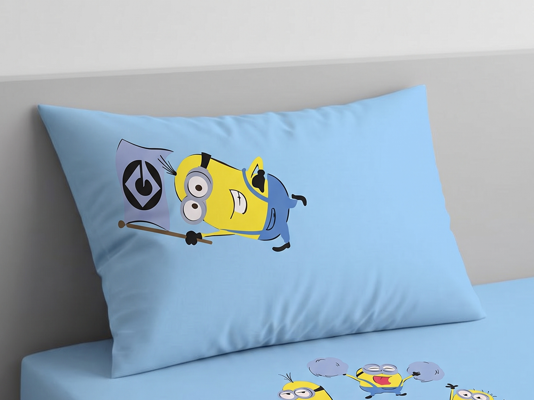 Minions  Characters kids Cotton Bed Sheet