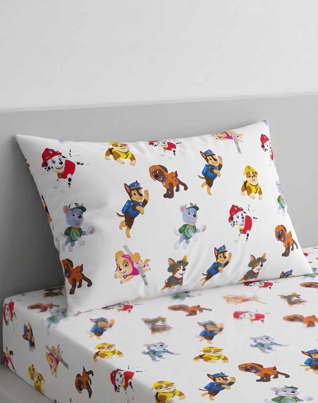 Paw Patrol Characters kids Percale Bed Sheet