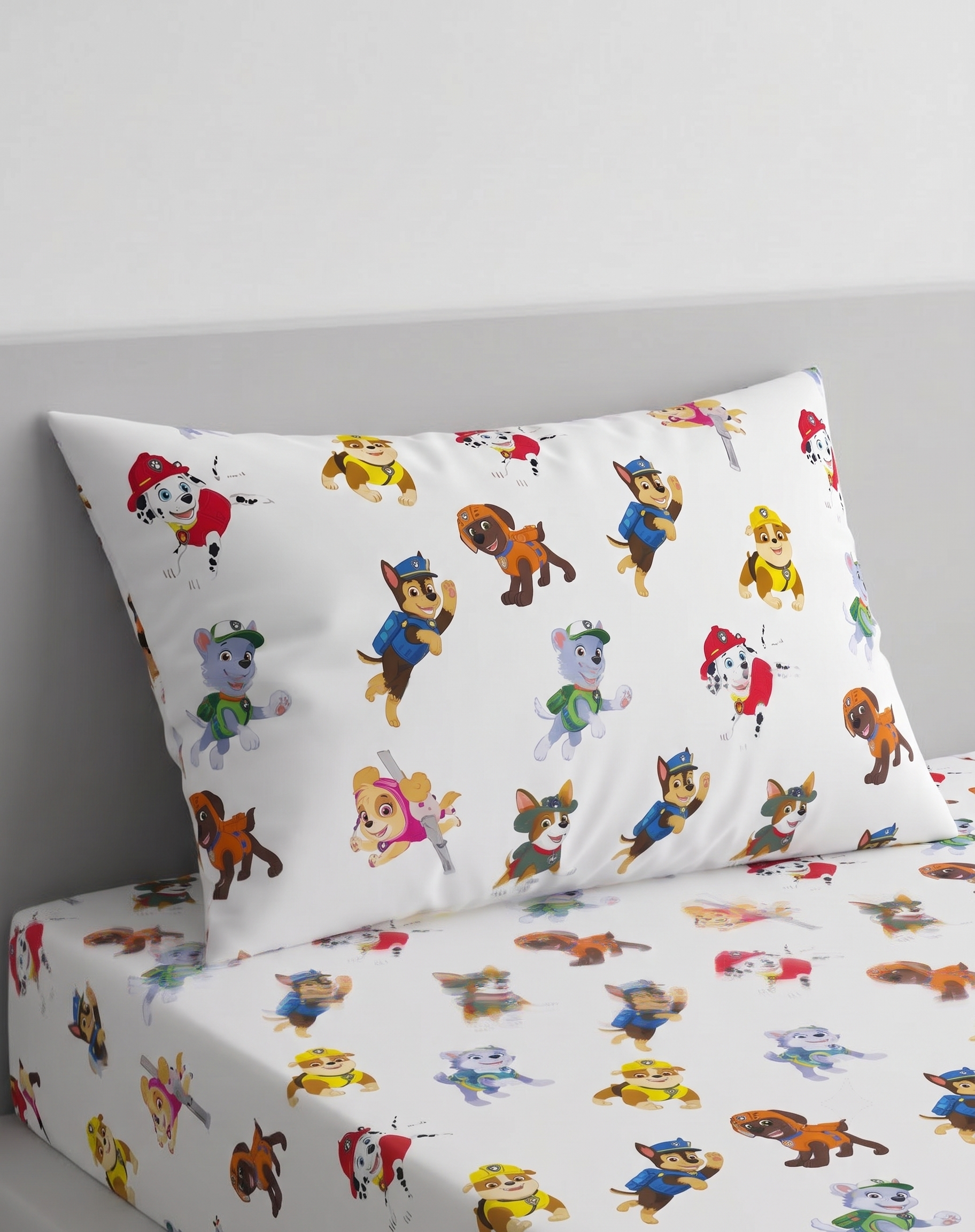 Paw Patrol Characters kids Percale Bed Sheet